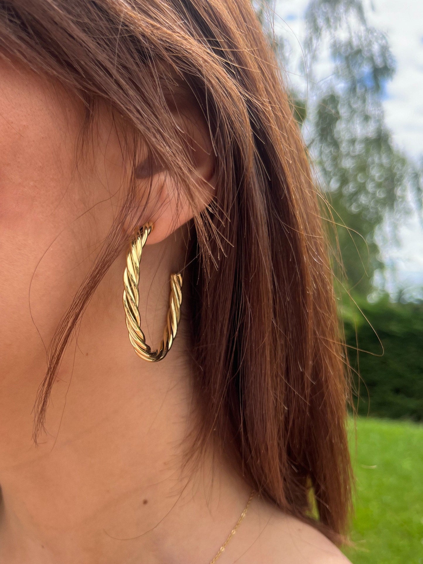 Boucles d'oreilles or